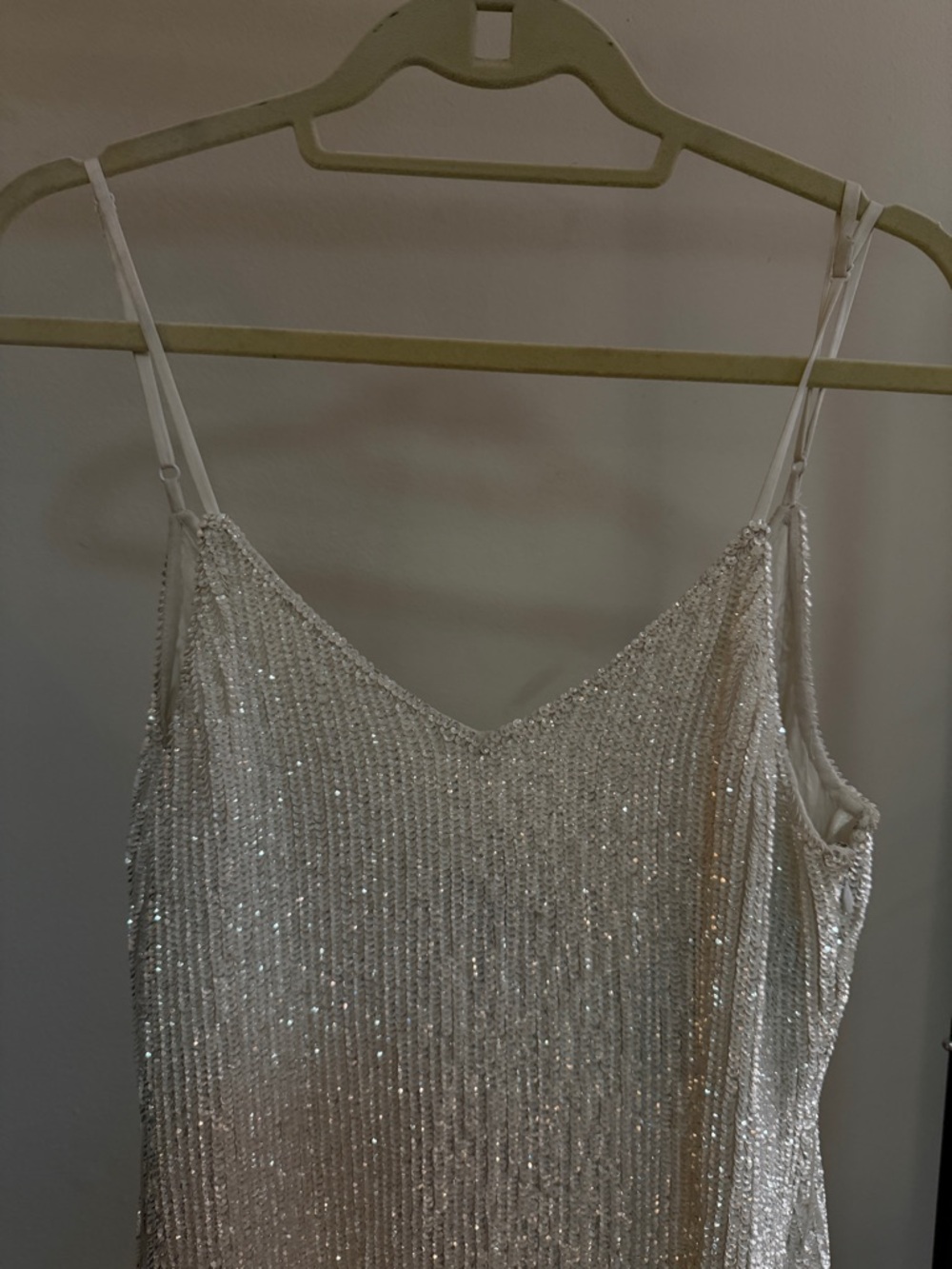 Retrofete Ivory Beaded Spaghetti-Strap Mini Dress - Picture 5 of 7